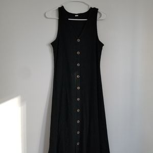 Midi button front dress
